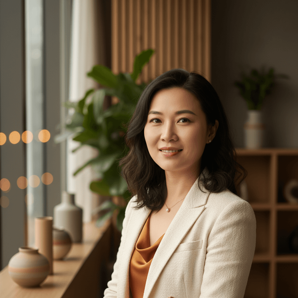 Female founder and designer of BROSIS SCHOOL UNIFORM