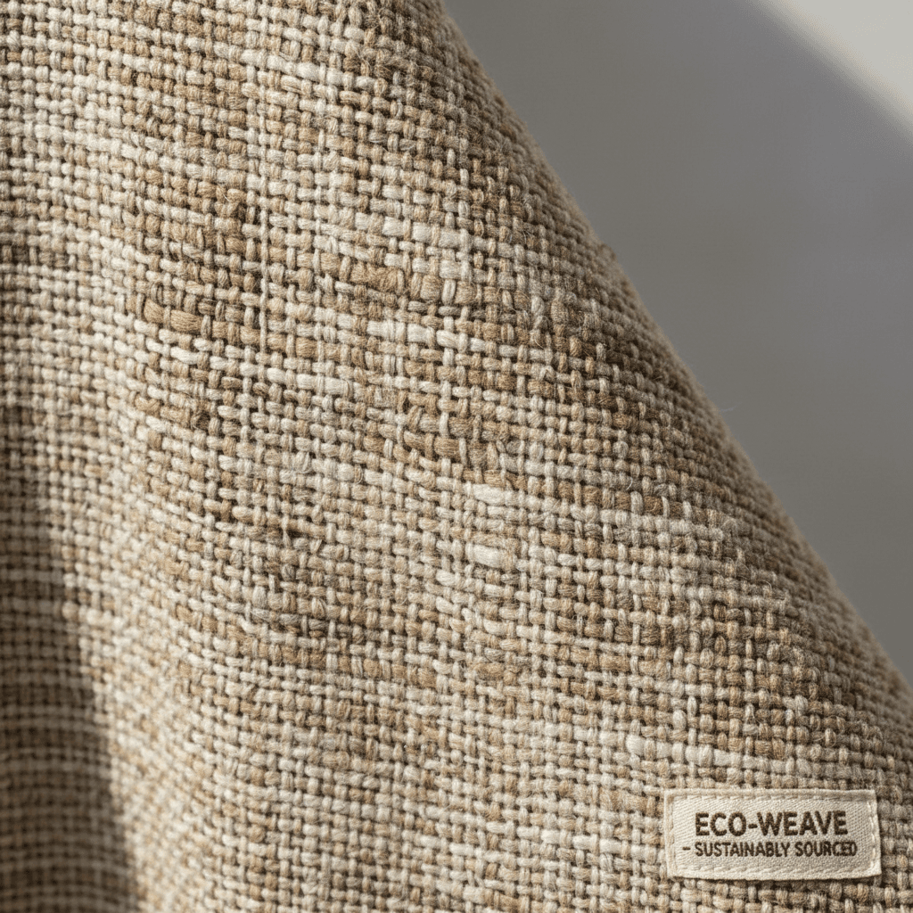 Close-up of sustainable fabric material used in modern uniforms