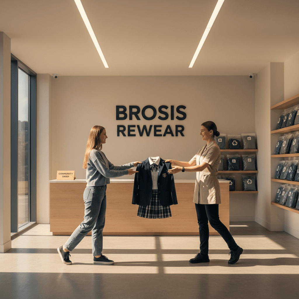 Student participating in BROSIS trade-in program